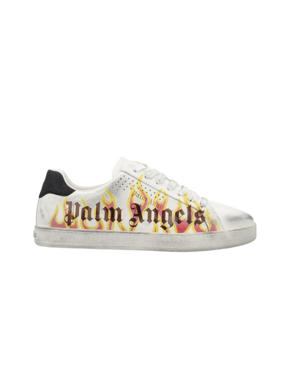 Palm Angels Palm Angels Distressed Spray Paint Lace-Up Sneakers