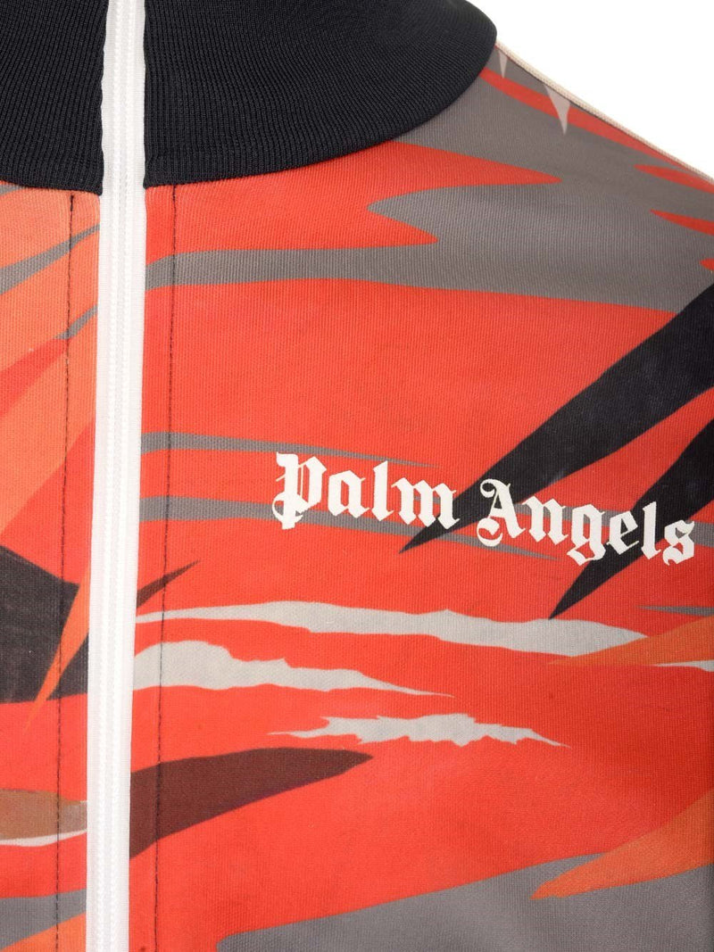 Palm Angels Palm Angels Priinted Logo Ziped Jacket