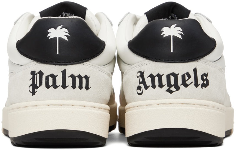 PALM ANGELS White & Black University Sneakers