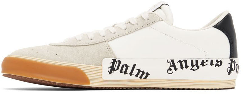 PALM ANGELS White Vulcanized Sneakers