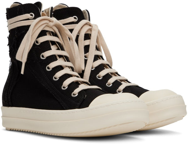 RICK OWENS DRKSHDW Black Strobe Penta Sneakers